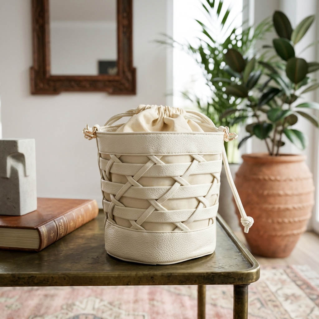 Borsa Secchiello beige