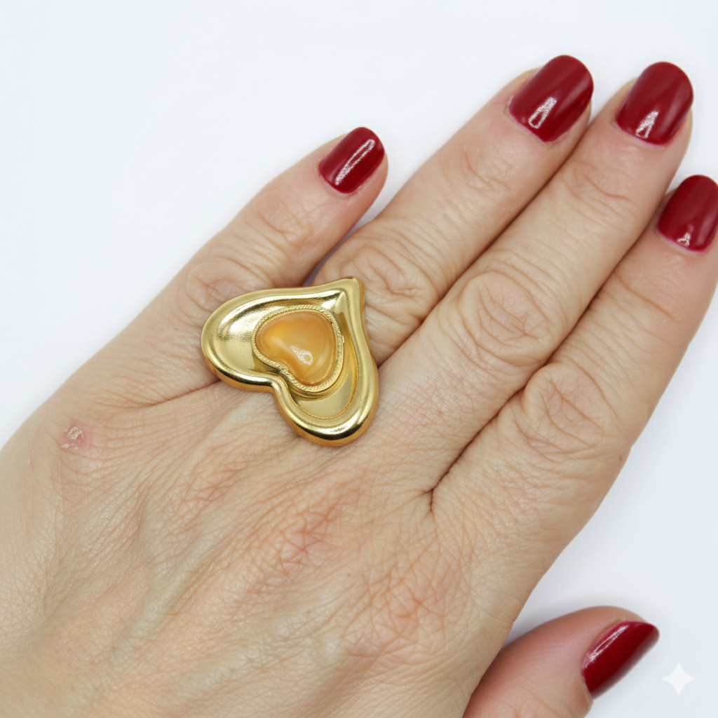 Anello Cuore gold