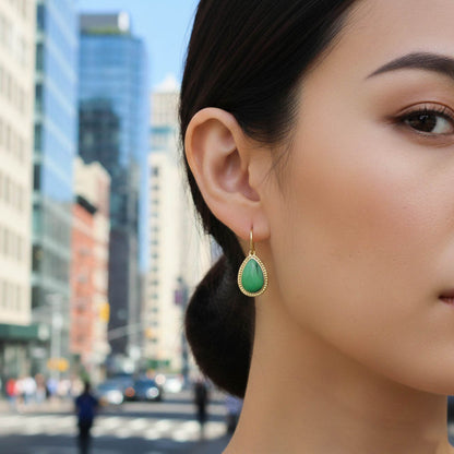 Orecchini Stone verde