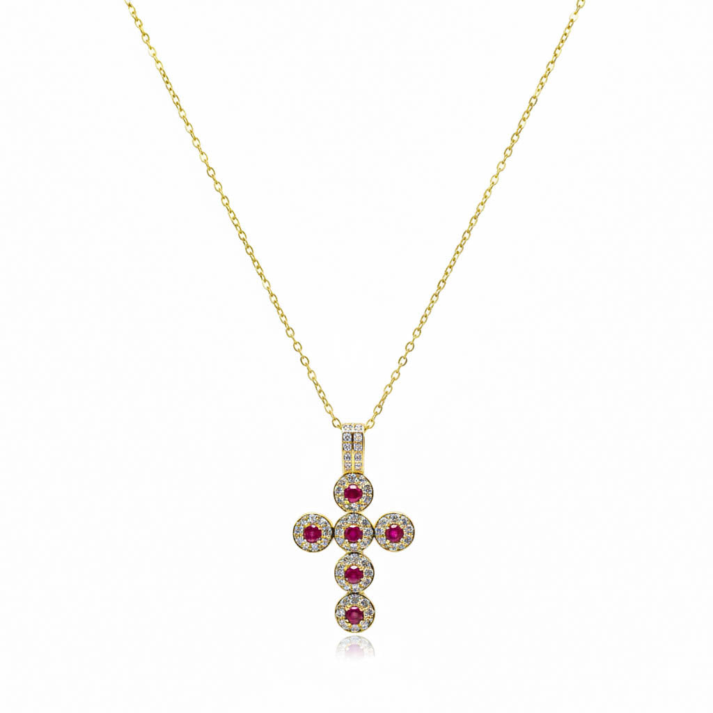 Collana Croce Lux gold