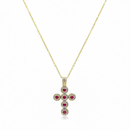 Collana Croce Lux gold