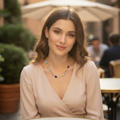 Collana Aria blu