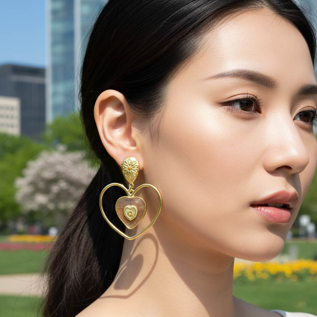 Orecchini Cuore Maxi