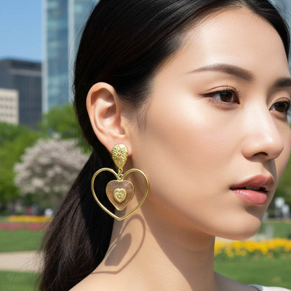 Orecchini Cuore Maxi