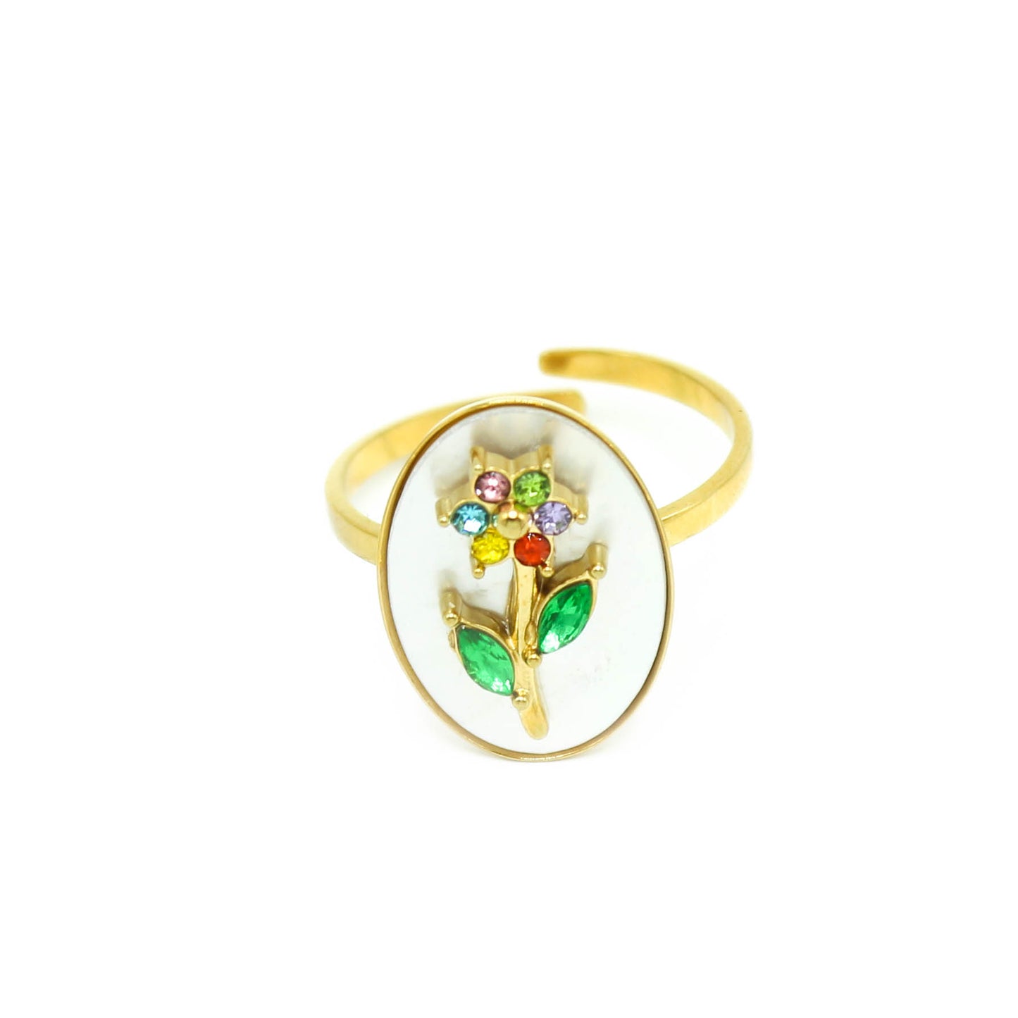 Anello Fiore lux multicolor