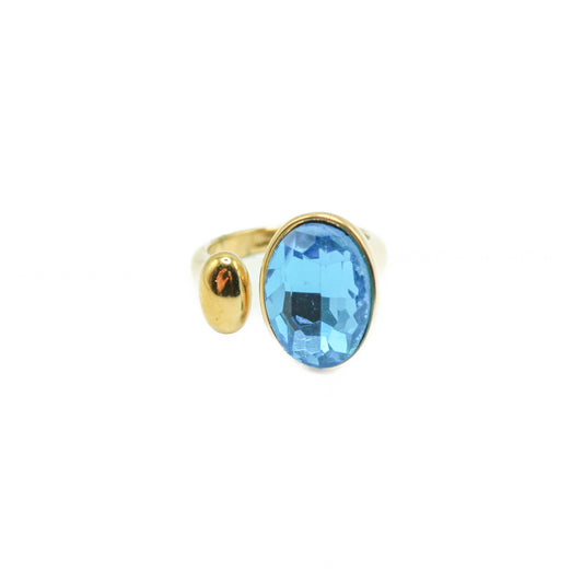 Anello Crystal Blu