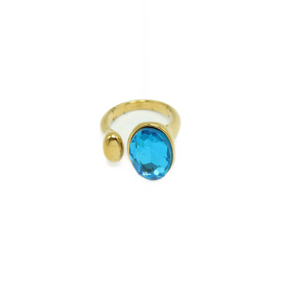 Anello Crystal Blu