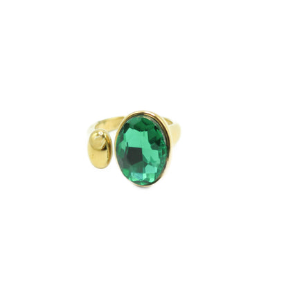 Anello Crystal green