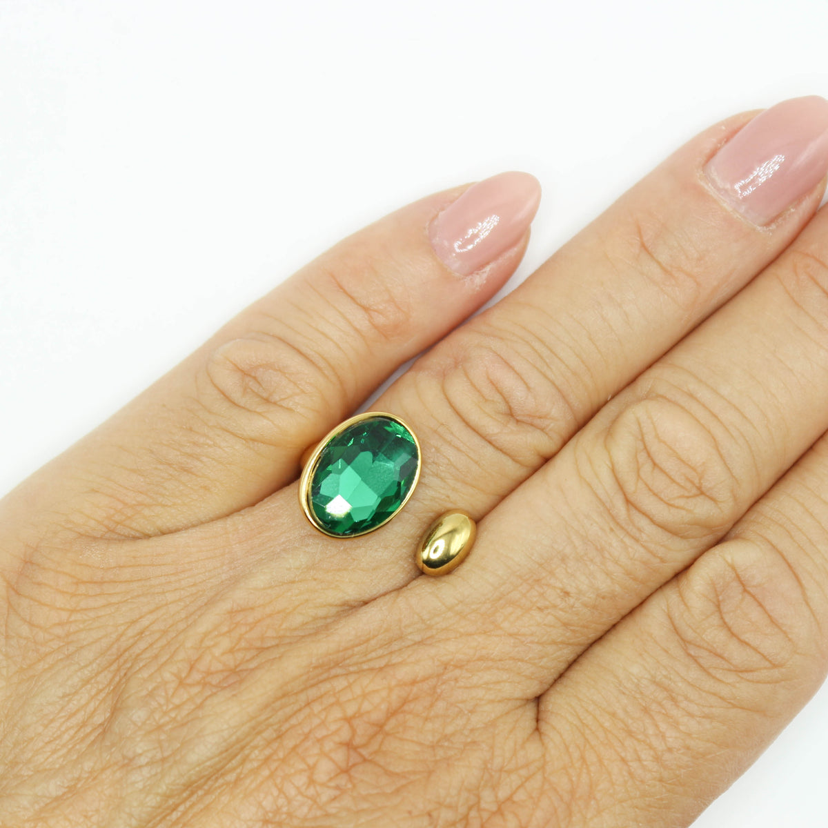 Anello Crystal green