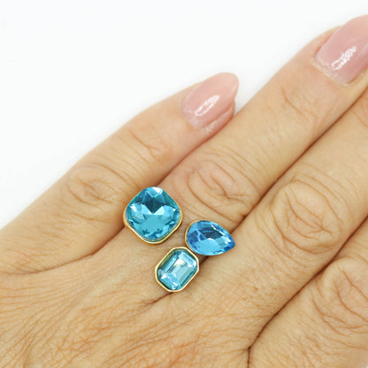 Anello Tris blu