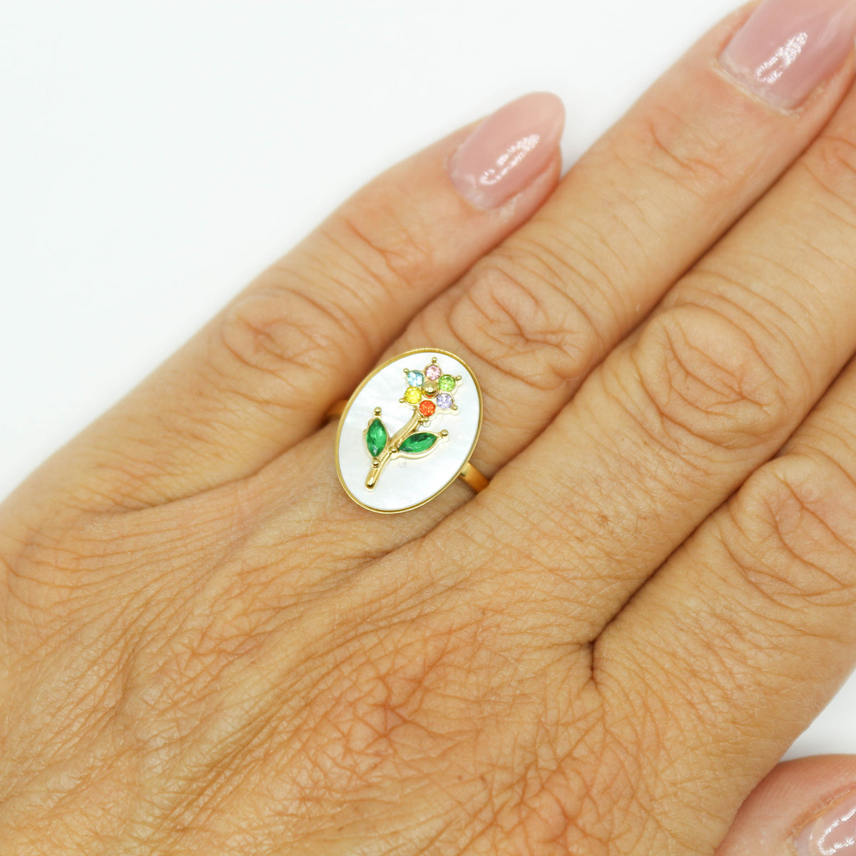 Anello Fiore lux multicolor