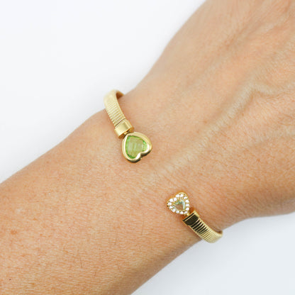 Bracciale Cuore verde