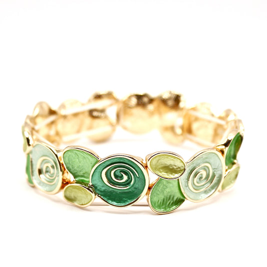 Bracciale Spirali verde