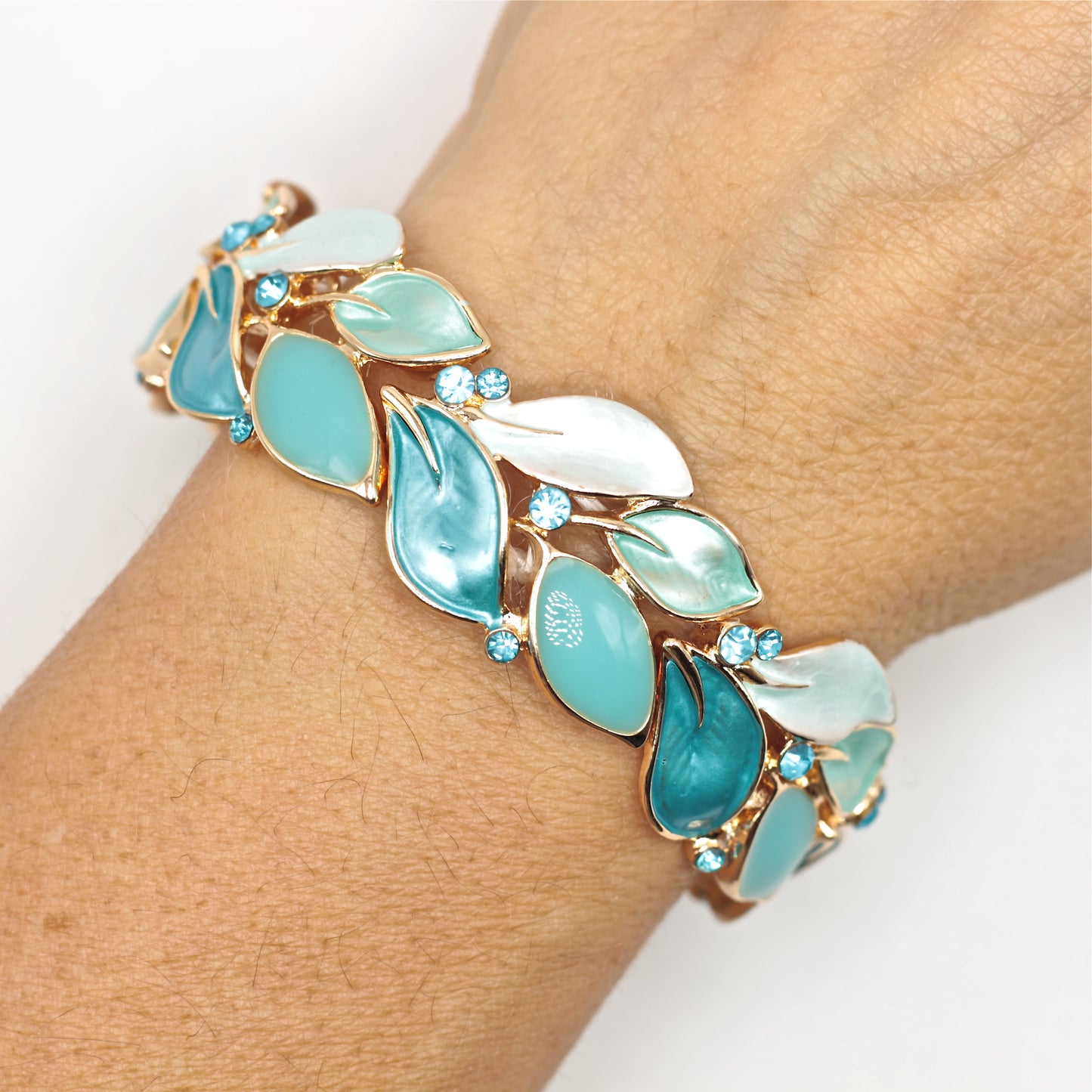 Bracciale Foglie blu