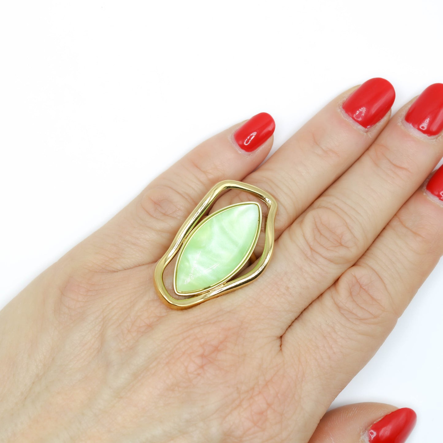 Anello Penelope verde