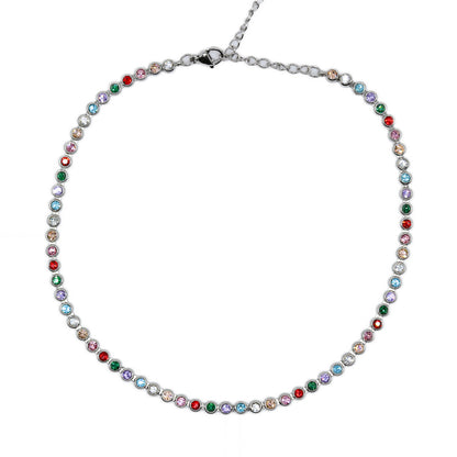 Collana Tennis Multicolor