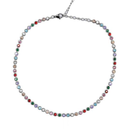 Collana Tennis Multicolor