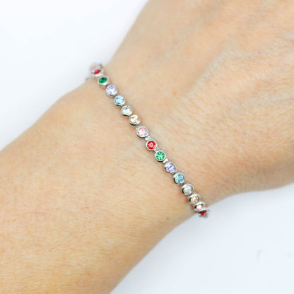 Bracciale Tennis multicolor